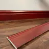 Rodapié de Fibra de Bambú Sólido Impermeable PVC Moldura de Esquina de Pared para el Hogar Recorte Empotrado de 9 cm