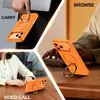 Adecuado para iPhone 17 Pro Max, funda de teléfono con soporte magnético giratorio, funda protectora para Apple 18 Pro
