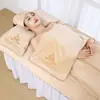 Venda por atacado salão de beleza toalha de banho extra grande toalha conjunto de água de secagem rápida absorvente turbante banho saia toalha travesseiro com toalha de cama furo