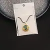 Nuevo Colgante Ping An de Bambú con Incrustaciones Doradas en Imitación de Jade Blanco Hebilla Ping An Collar Colgante de Pez Anual Accesorios de Joyería Colgante
