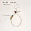 Novo cordão de pulso para celular estilo chinês com contas Bodhi, alça curta para celular, contas de rosário budista, corrente artística para celular, cordão de pulso estiloso e resistente a quedas