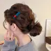 Grampo Lateral Clareador Outono/Inverno Feminino Retrô Sem Costura High-End Grampo para Franja Estilo Coreano Atmosfera Fashionável Grampo de Uma Palavra Acessórios de Cabelo