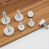 Tornillo m6m8 pie ajustable para muebles pie ajustable con tornillo almohadilla de pie de tornillo pie de ajuste de tornillo de nailon blanco pie nivelador