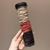 Cuerda Duradera para Trenzar el Cabello, Accesorio para el Cabello de Goma, Goma Elástica de Alta Gama Morandi, Cuerda Negra para el Cabello que No Aprieta, Cuerda de Cabello Colorida