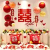 Set de Decoración de Habitación de Boda para la Habitación del Novio y la Novia, Decoración para Casa Nueva para Bodas, Bolas de Panal de Abeja de Alta Gama de Moda