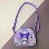 Linda Mini Bolso Cruzado de Hombro para Niños Bolso Pequeño de Hombro Estampado a Cuadros por Ambos Lados Bolso de Mano para Estudiante de Jardín de Infancia
