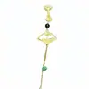 Pingente de Leque Dobrável de Lótus, Broche de Lapela Prensado, Fivela Anti-Exposição, Pingente Antigo de Alto Padrão, Pingente de Borla, Acessórios de Joias