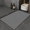 Tapete de Pie de Barro Diatómico Suave con Degradado de Color Sólido para Inodoro, Puerta de Inodoro, Antideslizante, para Hogar, Alfombra de Piso de Secado Rápido para Baño