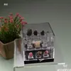 Novo Suporte de Exibição Mineral para Gatos em Acrílico Caixa de Exibição Mineral de Cristal Caixa de Armazenamento Vazia Colorida de Pedras Preciosas