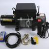 Cabrestante eléctrico para coche de 2000 libras al por mayor, tracción para vehículo todoterreno, auto rescate, grúa pequeña, 12v24v, portátil, bisagra auto bloqueante