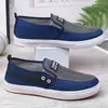 Una generación de nuevos zapatos de tela viejos de Beijing Moda Casual Zapatos de estudiante masculinos mocasines de lona vaquera de meter
