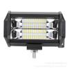 Modelo de Tres Ojos 5 Pulgadas 24 Luces 72W Barra Led de Doble Fila Luz de Trabajo para Techo de Vehículo Todoterreno Foco para Defensa Delantera Luz de Techo Súper Brillante