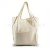 Bolsa Chaleco de Algodón Personalizada por el Fabricante, Ecológica, Lavable, Bolsa de Compras Plegable Portátil, Bolsa de Almacenamiento de Mano de Gran Capacidad
