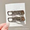 Pinza para el Cabello Estilo Coreano Retro Estampado de Leopardo para Mujer Horquilla Exquisita de Gama Alta Clip BB Dulce Dopamina Clip para Flequillo Lateral Accesorios para el Cabello
