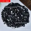 Chips de Piedra de la Suerte Dorada Natural Grava de Cristal Línea Negra Plateada Cuenco del Tesoro Adorno de Piedra Bruta Chips de Piedra de la Suerte Dorada
