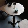 Mesas y Sillas de Bar Antiguas Casuales Retro Americano Madera Maciza Plegable Mesa de Café Simple Mesa y Sillas de Comedor para B&B Tienda de Té de Leche
