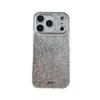 Polvo Brillante Plateado de Lujo Adecuado para Funda de Teléfono Móvil Apple 17Promax Iphone16