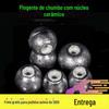 Pendente Mecânico Fundido Sob Pressão Sem Borda Cerâmico Passante Através do Núcleo Chumbo Acessórios de Equipamento de Pesca Acessórios de Vara de Pesca Isca Pérola Passante