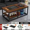 Mesa de té para uso de oficina y comercial, mesa de té de tamaño pequeño con tetera, multifuncional, diseño simple, adecuada para preparación de té en balcón