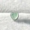 Liga de Titânio F136 0,9x 4mm Pedra Natural Olho de Tigre Joia para Piercing Stud de Lábio Stud de Orelha Stud de Língua Piercing