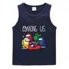 Conejo de Fuego 2023 Verano Chaleco Infantil Algodón Coreano Casual Camiseta Base Absorbente de Sudor Caramelo Camiseta Interior sin Mangas para Niños