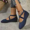Mocasines para Mujer Estilo Nuevo Floral Europeo y Americano Talla Grande Zapatos Deportivos Casuales para Mujer Primavera Punta Puntiaguda Cuña Zapatos de una Sola Pieza 2025 Comercio Exterior