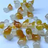 Pingente de Buda de Calcedônia Colorida Tipo Gelo Ágata Natural Doce Nuvem Auspiciosa Fechadura Pingente de Jade Raposa Corrente