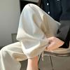 [Mano de obra de Zhejiang] Pantalones de Terciopelo de Algodón Europeo de Pierna Ancha para Mujer Cintura Alta Dosis Primavera y Otoño Nuevo Estilo Casual Recto Holgado