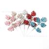 Navidad Transfronteriza Polvo Brillante para Frutas Accesorios Florales DIY Polvo Dorado Hojas Personalización Multicolor Múltiples Estilos Fábrica