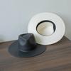 Sombrero de jazz de papiro tejido a mano casual de moda transfronteriza nuevo de primavera y verano, sombrero de paja Panamá para protección solar para viajes al aire libre