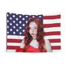 Amazon mesmo padrão de bandeira americana Moda de inverno tapeçaria de quarto AESA grupo feminino pano para pendurar decoração