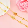 Pulsera de Calabaza de Imitación Oro 24K Lujo Ligero para Mujer, Incrustada con Circonia de Colores, Joyería de Oro Arena a la Moda, Popular en Transmisiones en Vivo, Venta al por Mayor desde el Fabricante