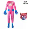 Mono Super Gatitos Transfronterizo Leotardo Disfraz de Halloween Atuendo para Actuación en Escenario Super Gato
