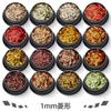 Polvo PET de alto brillo con lentejuelas ultrafinas de 1 mm, joyería de diamantes para uñas, esmalte de uñas en gel, material de polvo láser degradado