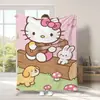 Manta de Gato Hello Kitty Transfronteriza Manta Gruesa de Dibujos Animados Hello Kitty Manta Impresa Digitalmente Manta