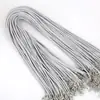 Cordón de cera coreano de 1,5/2 mm para collar, hilo para materiales de abalorios DIY hechos a mano, cordón semiacabado con cierre de langosta y cadena de extensión
