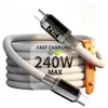 Cable de datos con pantalla digital de carga súper rápida PD240W para tableta de computadora portátil, adecuado para Apple, Huawei, Xiaomi, cable de carga para automóvil