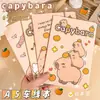 Cuaderno de Capibara Lindo Dibujo Animado Estudiante de Primaria Bloc de Notas Creativo de Alto Valor Copia Blanda Cuaderno de Coser A5