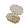 Ins Randy Cor Simples Cor Transparente Caixa Compacta para Lentes de Contato Caixa Companheira Caixa de Cuidados para Lentes de Contato Caixa Mo Xiao