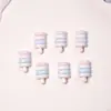 Lindas Decoraciones 3D de Paleta de Hielo para Uñas Resina Accesorios Pequeños Funda de Teléfono Pegamento de Crema Decoraciones de Uñas Portátiles DIY Pinzas para el Cabello