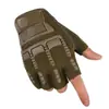 Guantes Tácticos de Medio Dedo para Fanáticos Militares para Hombres al Aire Libre Antideslizantes Resistentes al Desgaste Ciclismo Montañismo Entrenamiento Físico Guantes Protectores sin Dedos