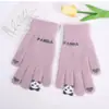 Guantes de Invierno para Mujer de Terciopelo Engrosados Estudiantes Resistentes al Frío Cálidos Lindos para Ciclismo de Mujer de Cinco Dedos Pantalla Táctil de Algodón