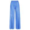 Pantalones 2026 con Dobladillos Abiertos, Elásticos, Adelgazantes, que Realzan las Piernas, Pantalones de Pierna Ancha con Parches de Color Sólido para Mujer, Estilo Delgado de Verano con Dobladillos Abiertos