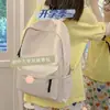 Mochila Estilo Coreano Simple Gran Capacidad Mochila Harajuku Estudiante de Secundaria Estudiante Universitario Mochila de Preparatoria Mochila para Hombre Estudiante de Preparatoria Color Sólido
