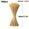 Espetos para Churrasco Transfronteiriços, Espetos Descartáveis de Bambu, Espetos Picantes de Cordeiro, Oden, Hawthorn Cristalizado, Espetos de Bambu Carbonizado Atacado
