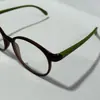 Gafas de Montura Redonda Color Marrón Mostaza, Gafas de Lectura Planas Anti Luz Azul, Lentes Lisos de Alta Definición, Venta Caliente Transfronteriza