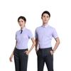 Camisa social branca de manga curta para o verão, camisa social para trabalho, entrevista, recepção de hotel, propriedade