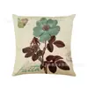 Fronha de Almofada de Venda Quente Primavera e Verão Amazon Temu com Estampa Floral Digital para Cama, Sofá, Carro, Capa de Almofada