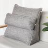 Almofada Macia para Cama com Encosto Triangular para Cabeceira de Cama, Almofada Longa para Janela Saliente, Almofada Grande para Sofá com Zíper Removível e Almofada Ajustável