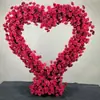Decoración de Arco con Forma de Corazón para Celebración de Boda Arreglo Floral para Boda Flores Artificiales Flores Falsas Arco de Hierro con Forma de Corazón para Propuesta